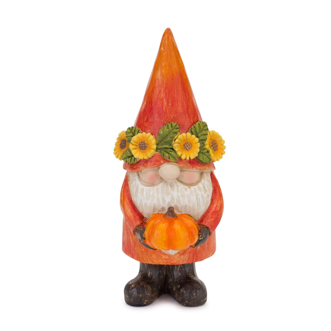 Fall Gnome Figurine (Set of 4) Orange Polyresin