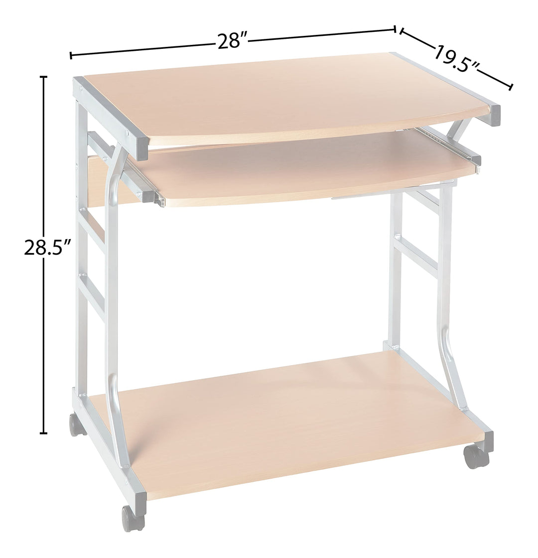 Target Marketing Systems Berkeley Mobile Desk with Pull Out Keyboard Tray