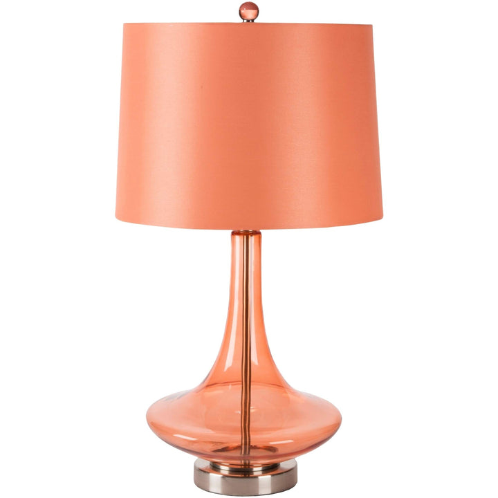 Modern Solid Orange Table Lamp Contemporary Transitional