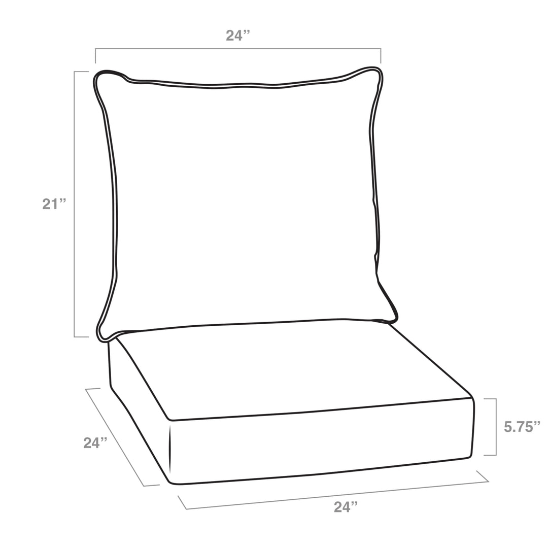 Arden Selections Outdoor Deep Seat Set