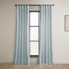 HPD Half Price Drapes Heritage Plush Velvet Curtains 108 Inches Long Room 50 X 108 - Aquarius Blue