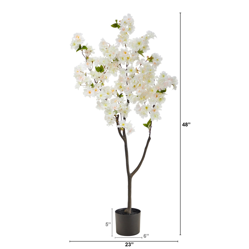 4' Cherry Blossom Artificial Tree Black - Diamond Home USA