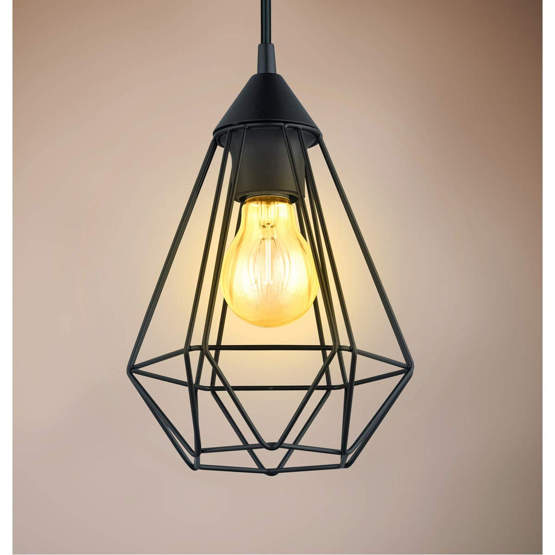 Eglo Lighting 94187A One Light Pendant Matte Black