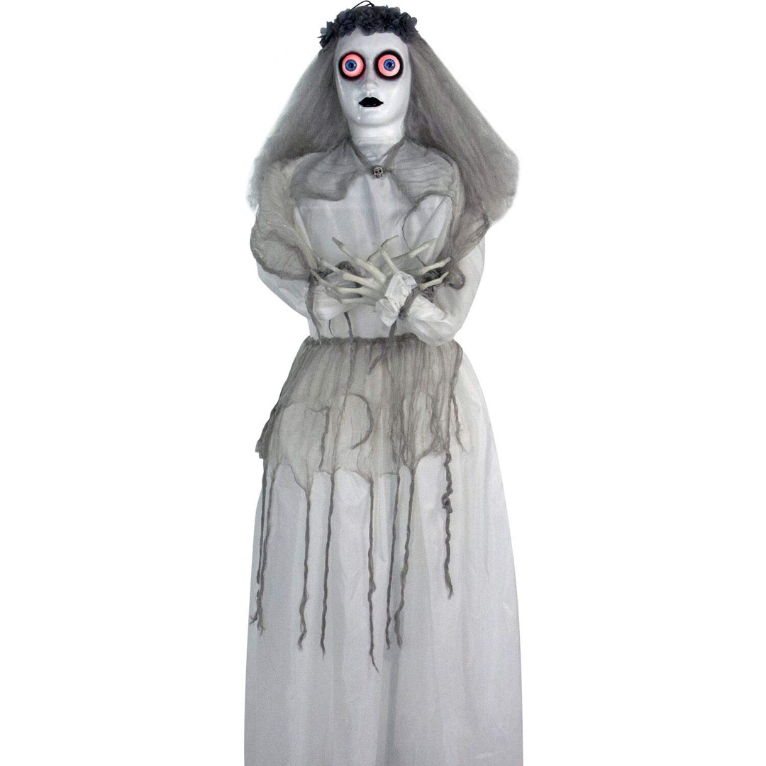 Haunted Hill Farm 5-Ft. Animatronic Bride Indoor/Outdoor Halloween Decoration