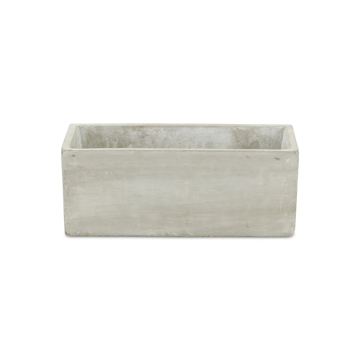 Urbanstone Gray Cement Rectangular Planter Grey Modern Contemporary Handmade