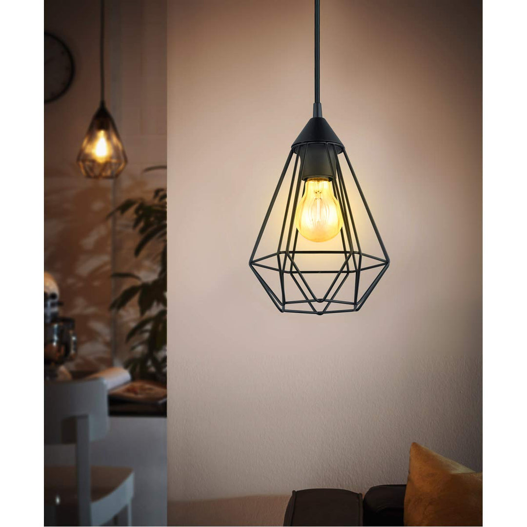 Eglo Lighting 94187A One Light Pendant Matte Black