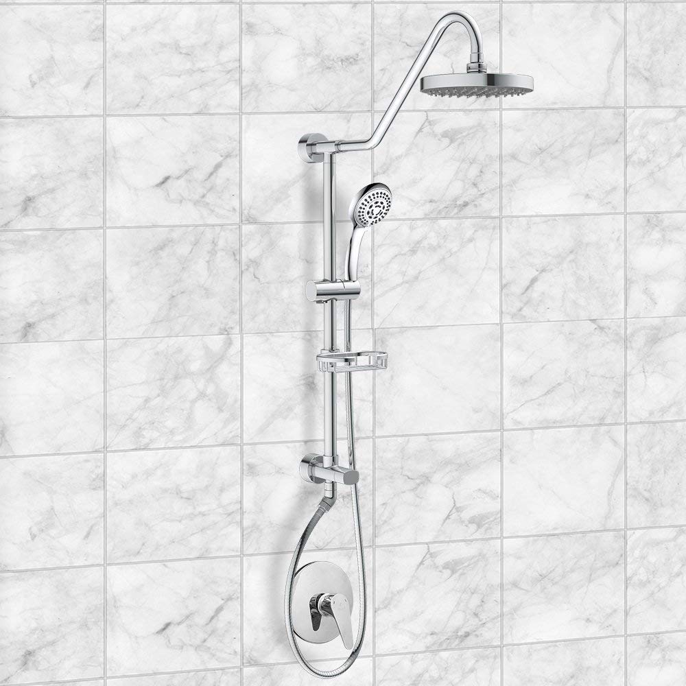 PULSE ShowerSpas 1011-CH-1.8GPM Kauai III Shower System with 8" Rain