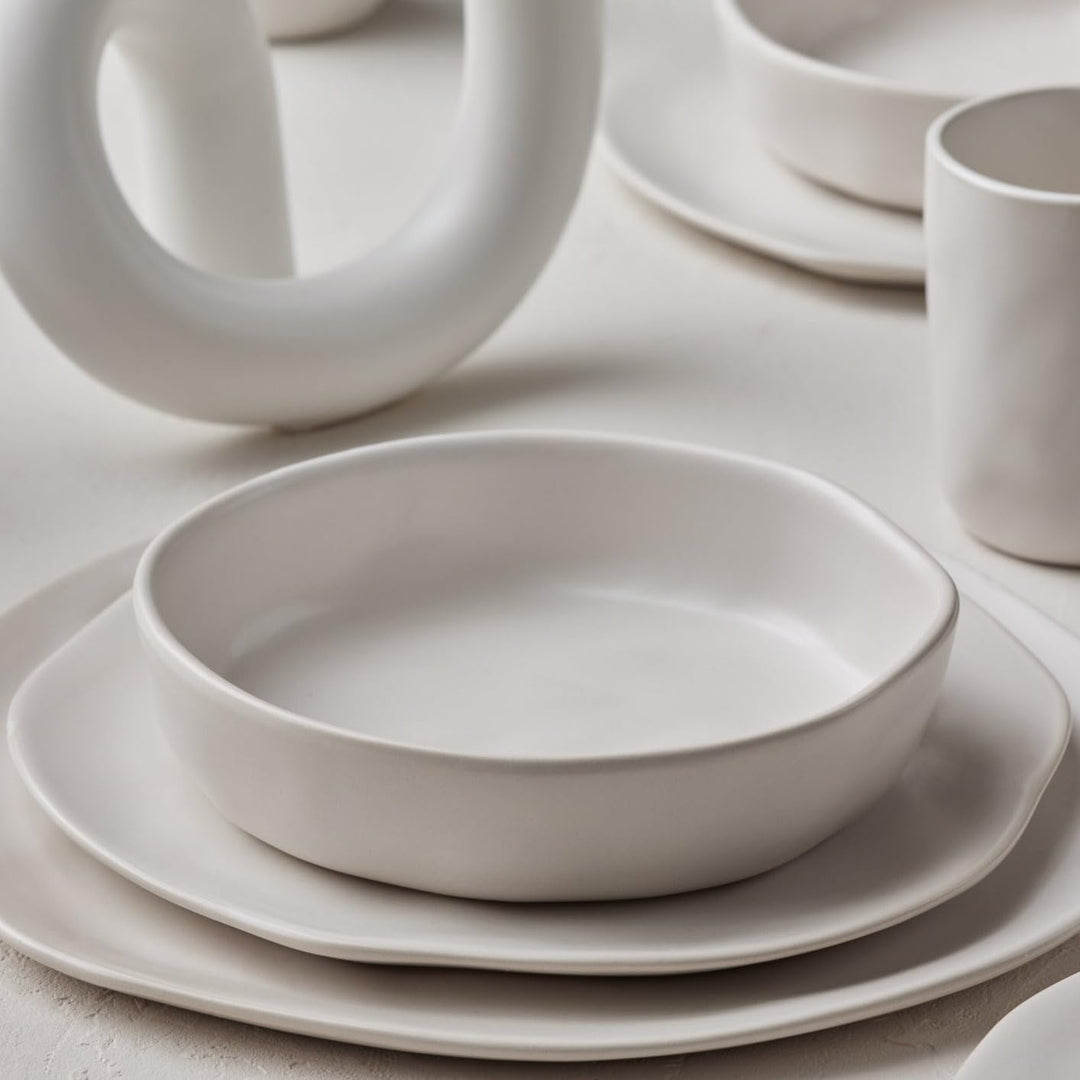 Mercer Project HEKONDA Modern wre 16-Piece Dinnerwre Set Plte