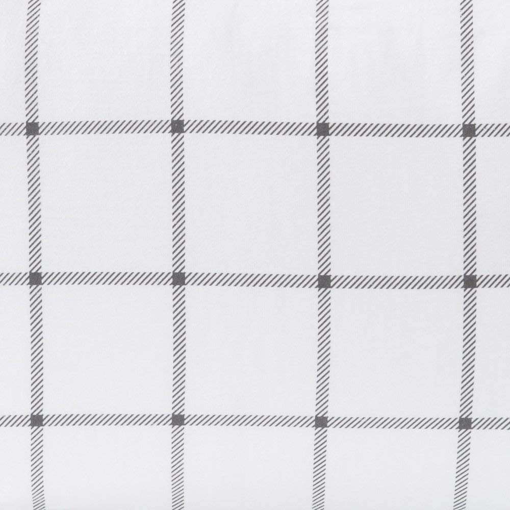 4 Piece Windowpane Plaid Flannel Sheet Set Check Window Pane