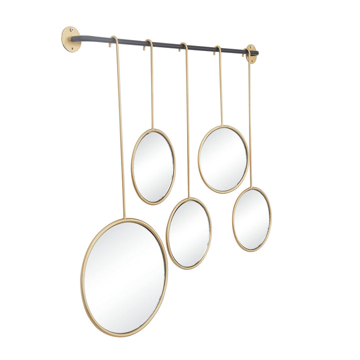 Gold Metal Contemporary Wall Mirror 25 X 2 Modern