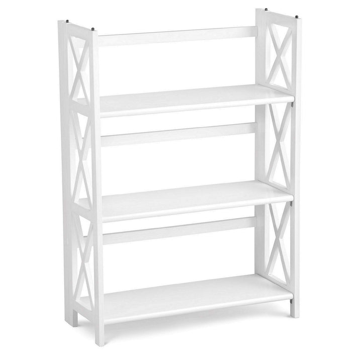 Casual Home Montego 3-Shelf Folding Bookcase White (New)