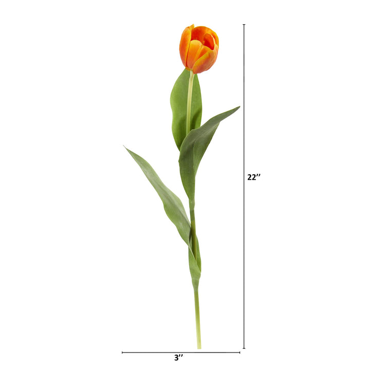 Nearly Natural 22in. Tulip Artificial Flower (Set of 8)