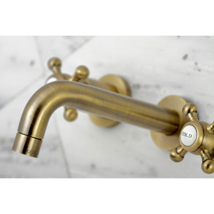 Kingston Brass KS8123BX Metropolitan 2-Handle 8 in. Wall Mount Bathroom Faucet