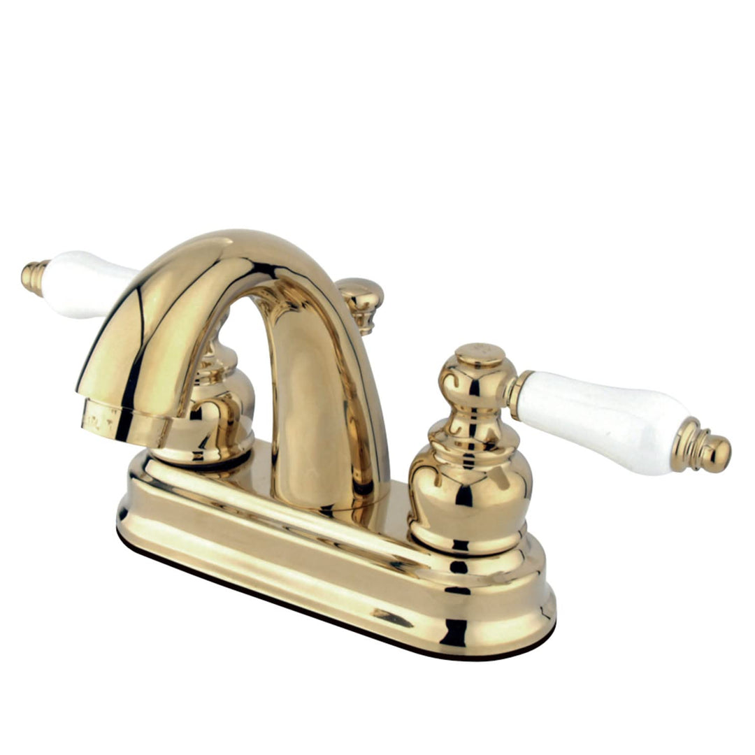 Kingston ass KB5612PL Restoration 4-Inch Centerset Lavatory Faucet Polished Polished Brass