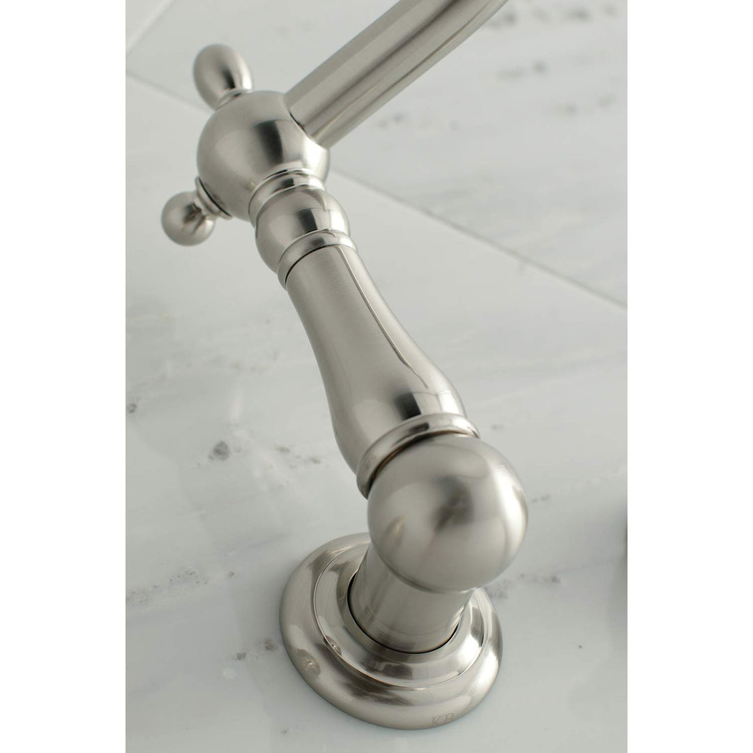 Kingston Brass KS1028AX Heritage Roman Tub Faucet Brushed Nickel