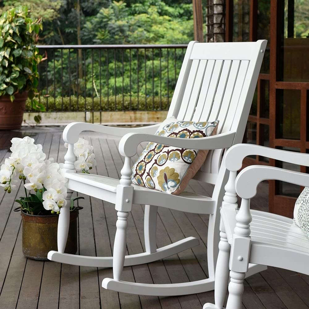 Cambridge Casual Thames Oversized OneSize Rocking Chair/White