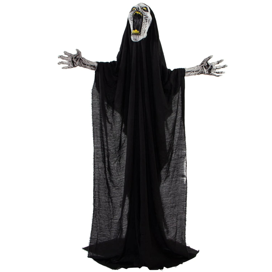 70-in. Squal The Animated Howling Reaper Indoor Or Covered Outdoor Halloween