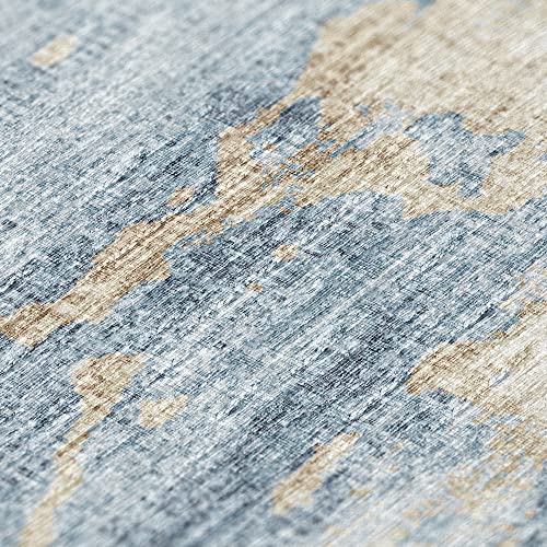 Indoor/ Outdoor Accord Modern Waves Washable Rug New