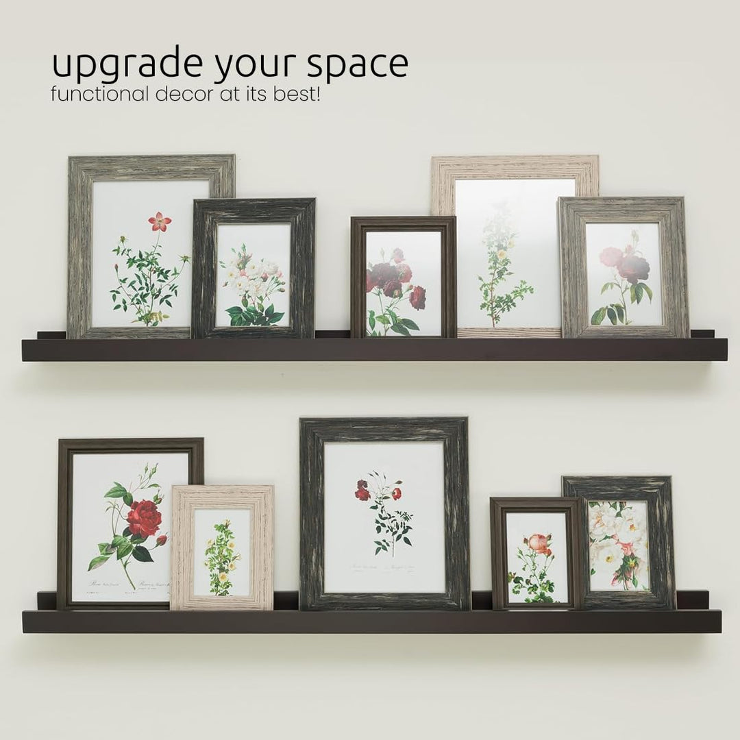 Kiera Grace Floating Shelves for Wall Engineered Wood Picture Frame Wall Shelves