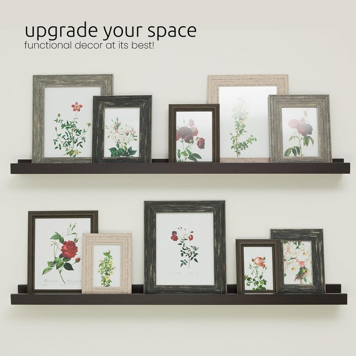 Kiera Grace Floating Shelves for Wall Engineered Wood Picture Frame Wall Shelves