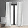 HPD Half Price Drapes Signature Velvet Thermal Blackout Curtains for Living Room 50 X 84 - Primary White