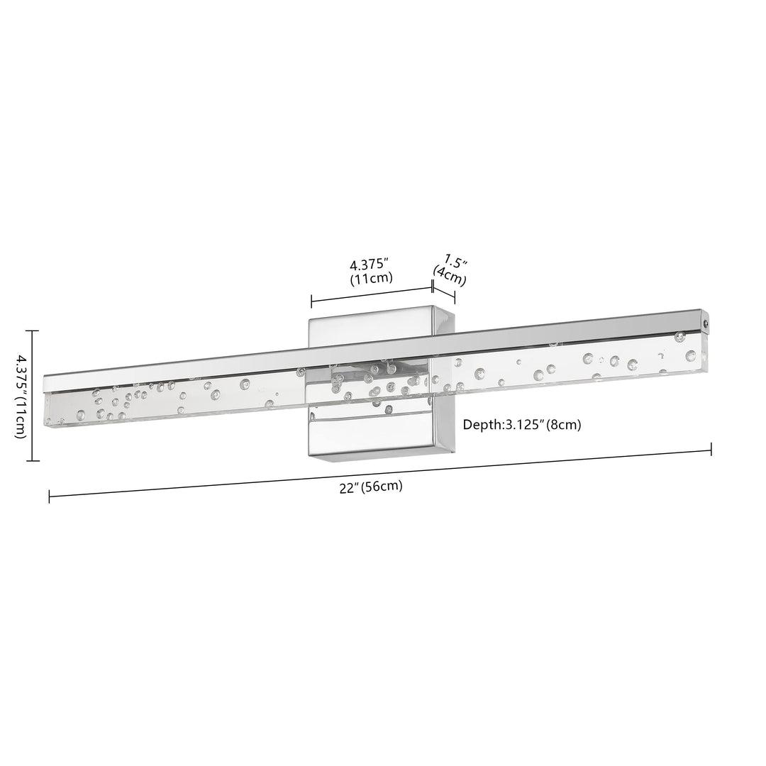 JONATHAN Y JYL7128C Mario 22" 1-Light Modern Contemporary 360-Degree Rotatable