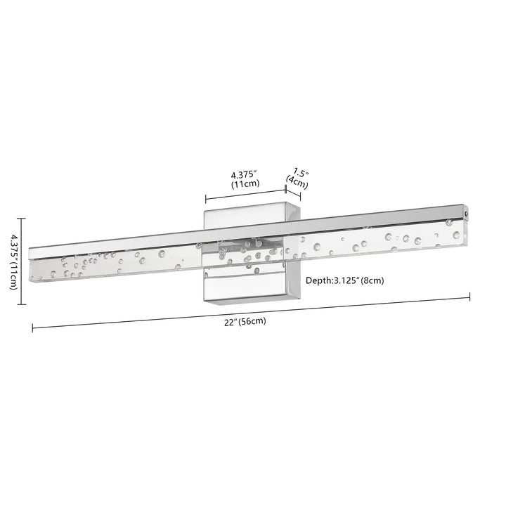 JONATHAN Y JYL7128C Mario 22" 1-Light Modern Contemporary 360-Degree Rotatable