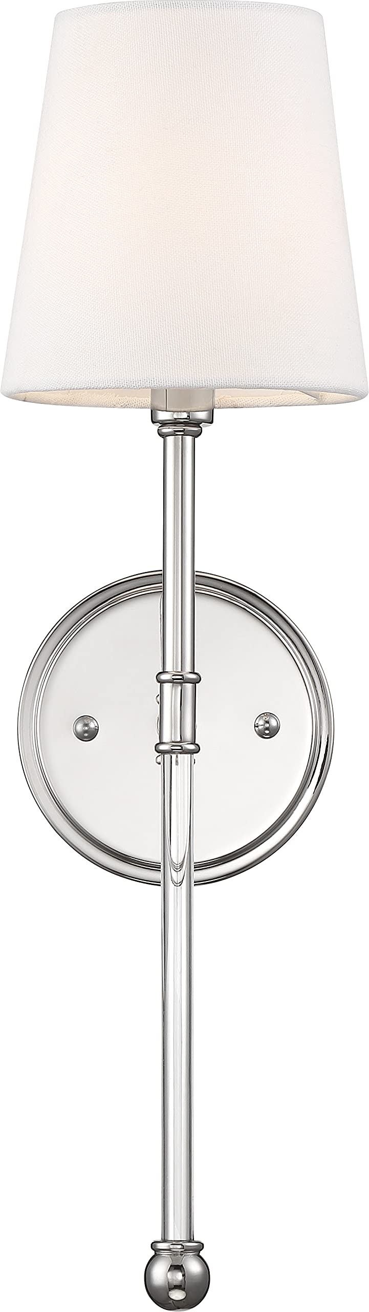 Nuvo 60/6688 Olmsted 1 Light Wall Sconce Polished Nickel Finish