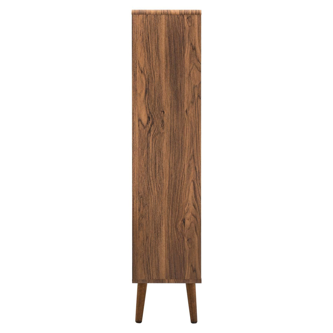 Modway Walnut Transmit Wood Bookcase EEI-5743-WAL