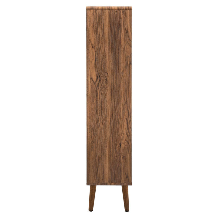 Modway Walnut Transmit Wood Bookcase EEI-5743-WAL