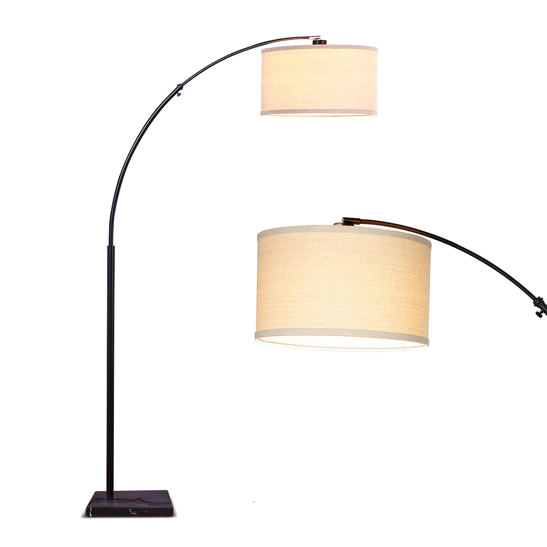 Led Floor Lamp Black Mid-Century Modern Bulbs Included Energy Efficient