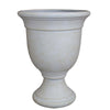 Southern atio 16" Jean ierre Indoor/Outdoor Urn lanter with Drainage Hole & 18" H - Ivory