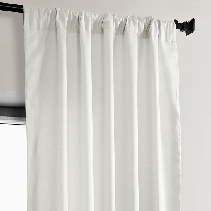 HPD Half Price Drapes 100% Euro Linen Room Darkening Curtains for Bedroom & 50 X 108 - Warm White