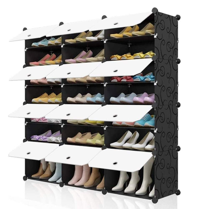 Portable 48 Pair Shoe Rack Organizer Tower Shelf Storage Cabinet Stand