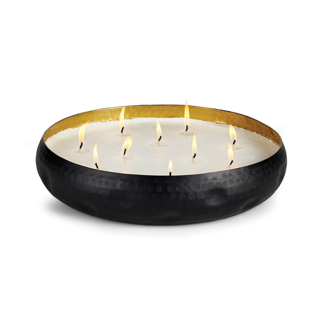 10-Wick Candle Tray Black