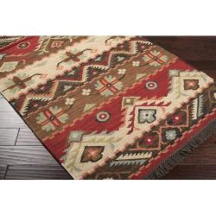 Livabliss Louise Handmade Southwestern Wool Flatweave Area Rug