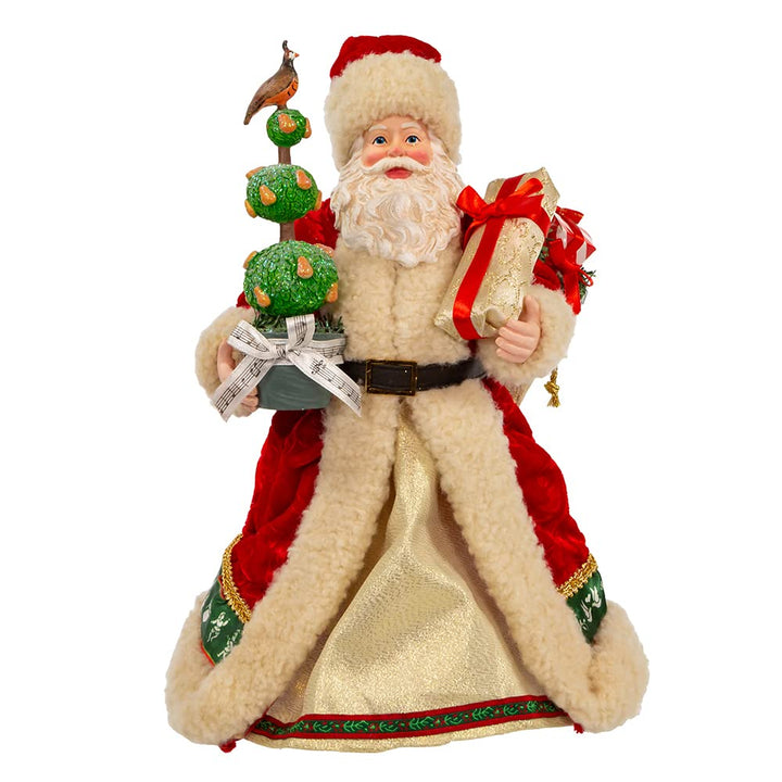 Kurt Adler 10.5-Inch Fabriché Musical 12 Days of Christmas Santa