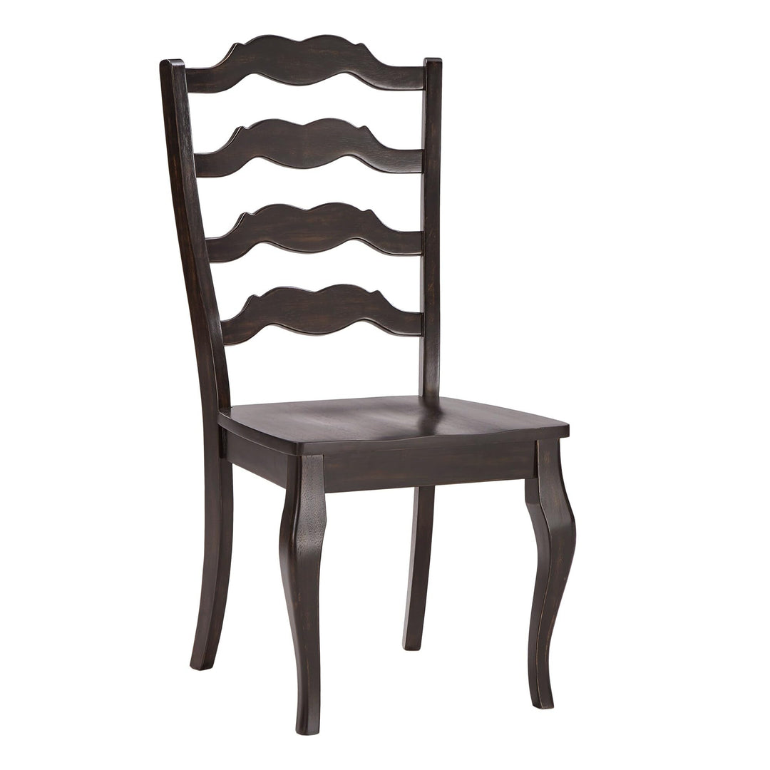 Inspire Q Eleanor Ladder Back Dining Chair (Set of 2) by Classic ntique Black Antique Black