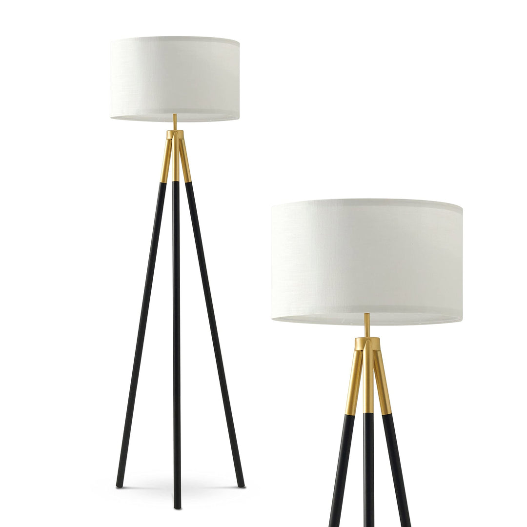 Led Floor Lamp Brass. Brass Mid-Century Modern Bulbs Included Energy Efficient