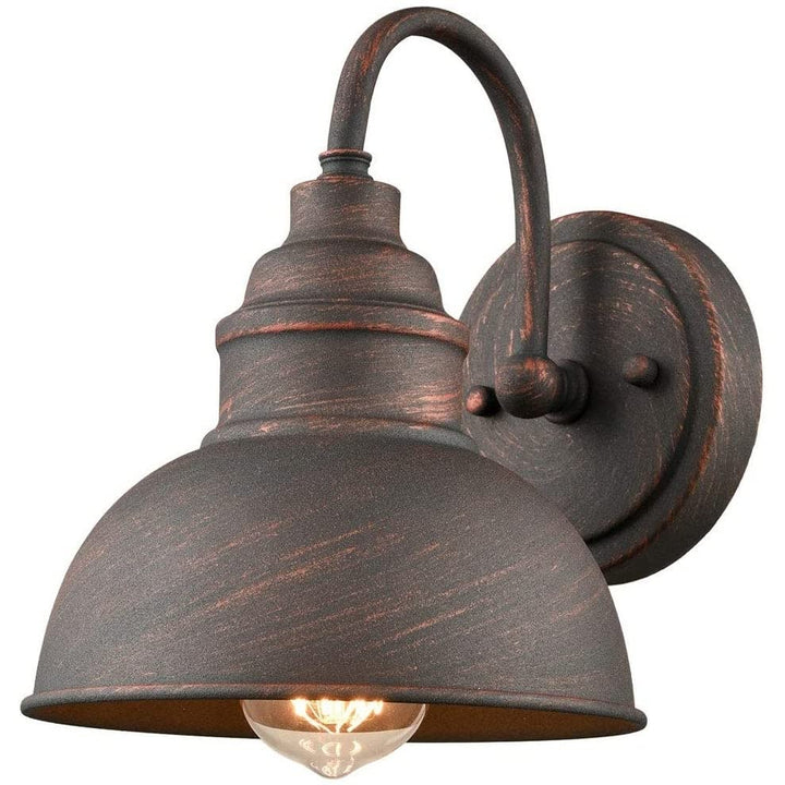 Rustic Gooseneck Wall Sconce 1-light Waterproof Outdoor/indoor Barn Bedside