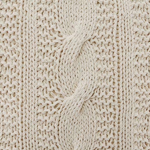 Cable Knit Design Throw Pillow