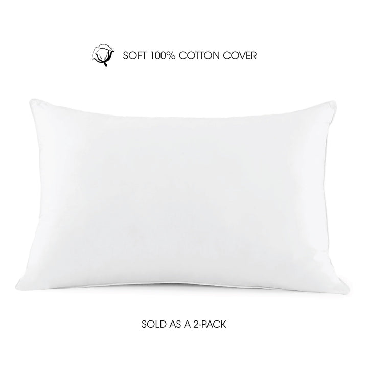 I Am Side Sleeper Pillow 2 Pack White Set of