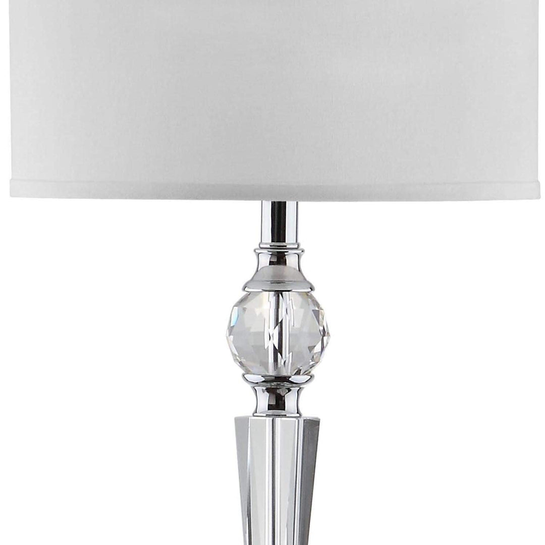 60-inch Crystal Floor Lamp Clear Traditional Chrome Bulbs Included - Diamond Home USA