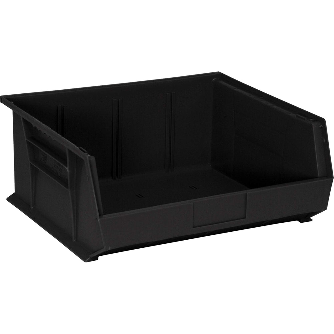 Quantum QUS250BR Bin 16-1/2'W x 14-3/4'D x 7'H Recycled PP Black