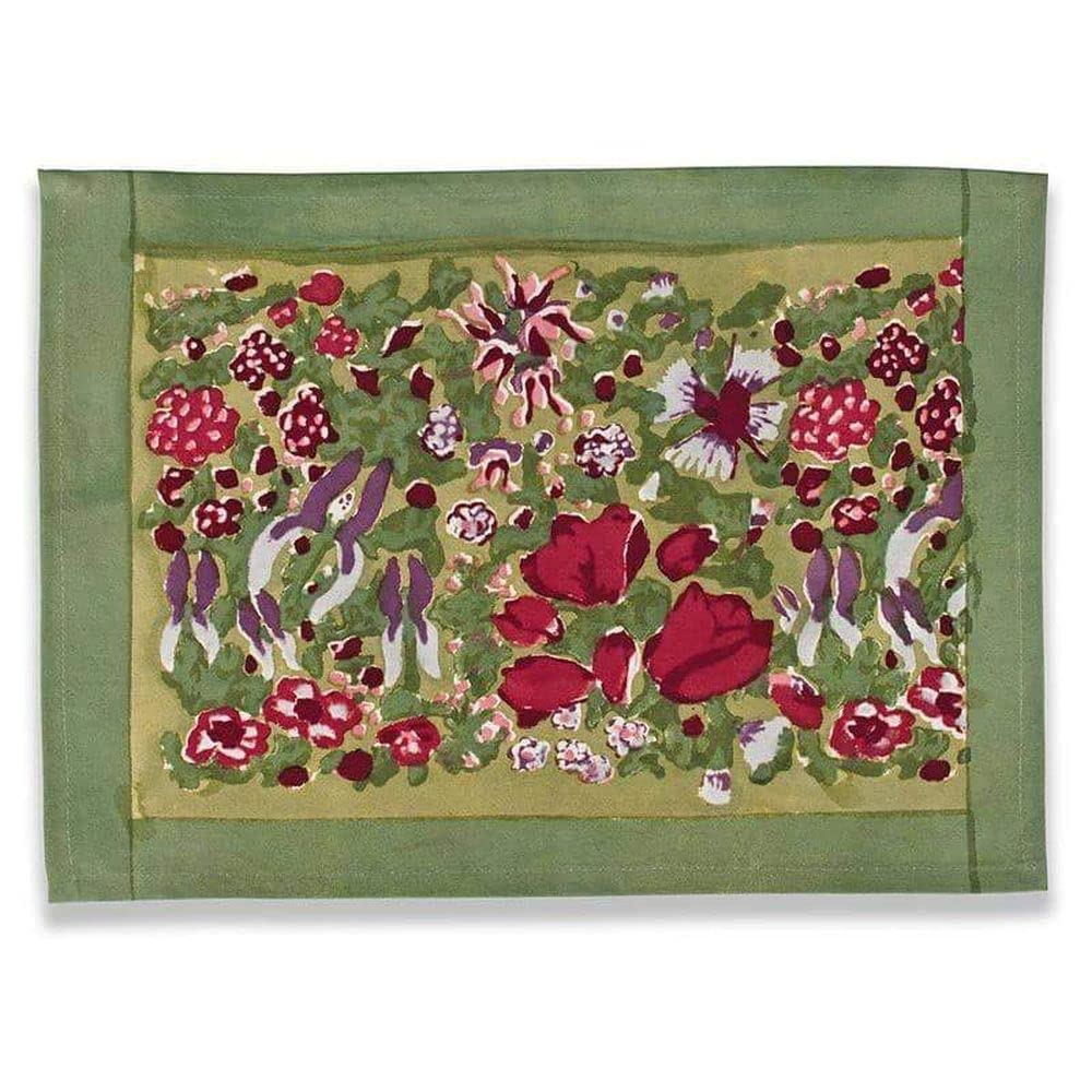 Couleur Nature Jardin Red/Green Placemats 15X18 - Set of 6