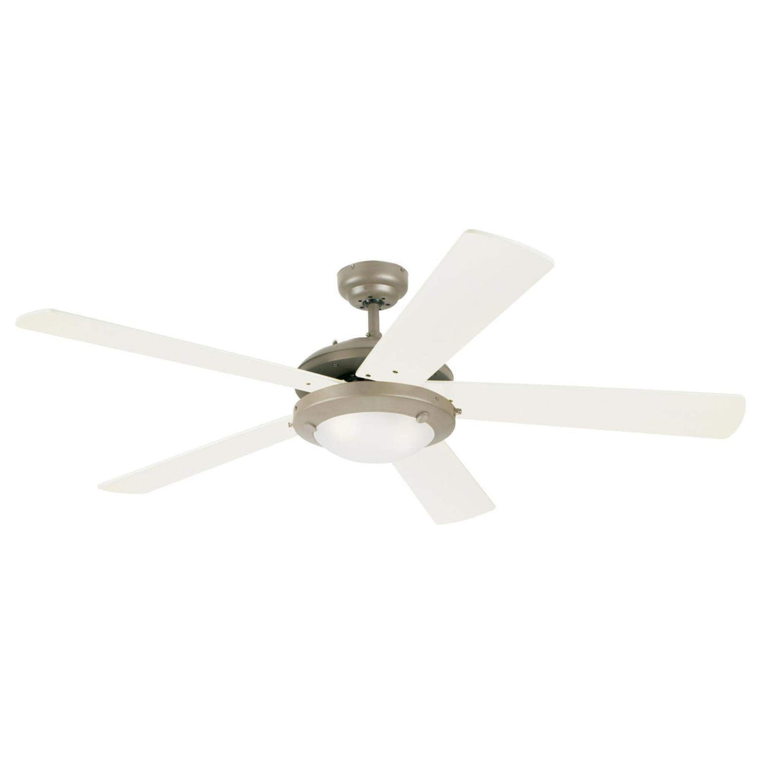 Westinghouse 7234100 Comet Indoor Ceiling Fan with Light Brushed Pewter