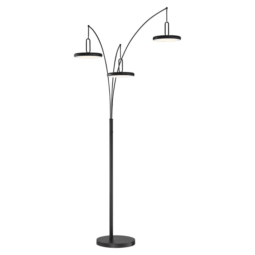 Lite Source LED 3-LITE Arch LAMP Black Type LED 15Wx3 LS-83278BLK