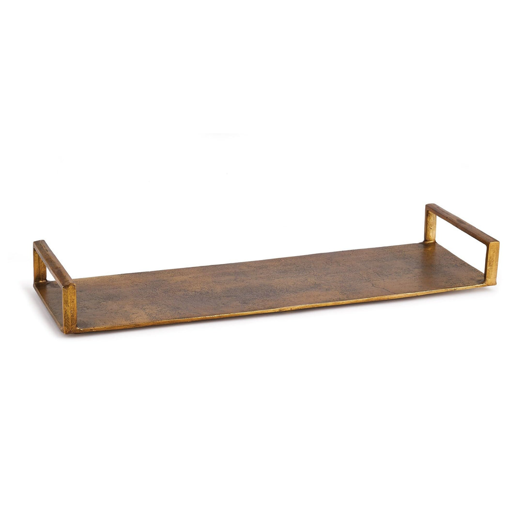 Rectangular Tray Rectangle Gold Brass Finish