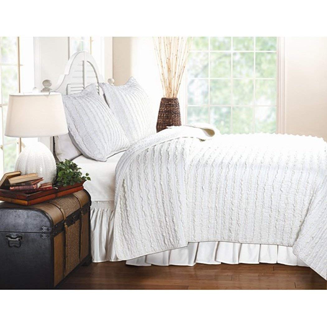 Greenland Home Fashions Greenland Home Ruffled Oversized Cotton Quilt - 2 Piece