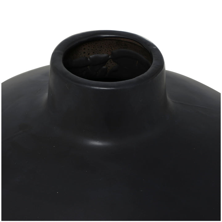 Black Ceramic Matte Vase